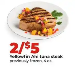 Hy-Vee Yellowfin Ahi tuna steak offer