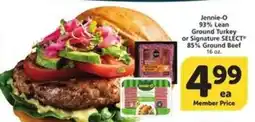 Albertsons Jennie-O 93% Lean Ground Turkey or Signature SELECT 85% Ground Beef offer