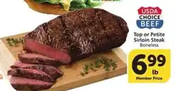 Albertsons Top or Petite Sirloin Steak offer