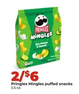 Hy-Vee Pringles Mingles Puffed Snacks offer