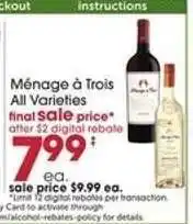 Giant Eagle Ménage à Trois All Varieties offer