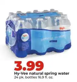 Hy-Vee Hy-Vee natural spring water offer