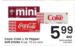 Albertsons Coca-Cola or Dr Pepper Soft Drinks offer