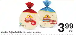 Albertsons MISSION FAJITA TORTILLA offer