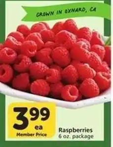 Albertsons Raspberries offer