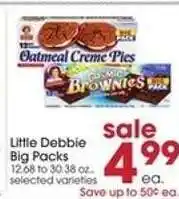 Giant Eagle Little Debbie Big Packs offer