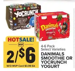 Food Lion Danimals Smoothie or YoCrunch Yogurt offer