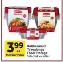 Albertsons Rubbermaid TakeAlongs Food Storage offer