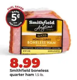 Hy-Vee Smithfield Boneless Quarter Ham offer