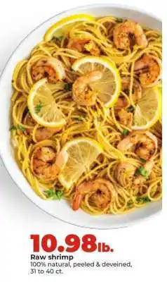 Hy-Vee Raw Shrimp offer