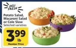 Albertsons Potato Salad, Macaroni Salad or Cole Slaw offer
