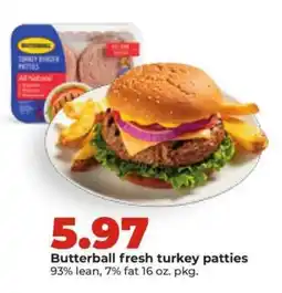Hy-Vee Butterball fresh turkey patties offer