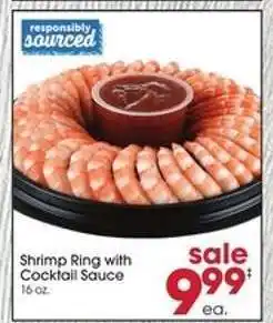 Giant Eagle Shrimp Ring with Cocktail Sauce offer