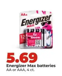 Hy-Vee Energizer Max Batteries offer