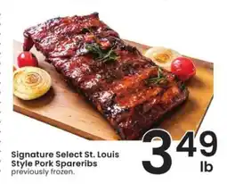 Albertsons Signature Select St. Louis Style Pork Spareribs offer
