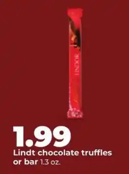 Hy-Vee Lindt chocolate truffles or bar offer