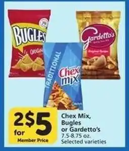 Albertsons Chex Mix, Bugles or Gardetto's offer