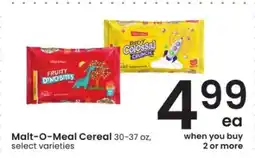 Albertsons Malt-O-Meal Cereal offer