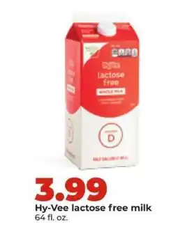 Hy-Vee Hy-Vee lactose free milk offer
