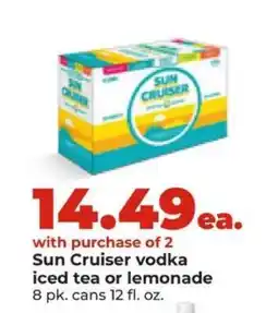 Hy-Vee Sun Cruiser vodka iced tea or lemonade offer