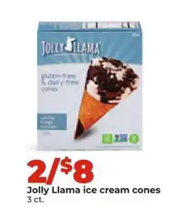 Hy-Vee Jolly Llama ice cream cones offer