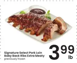 Albertsons Signature Select Pork Loin Baby Back Ribs Extra Meaty offer