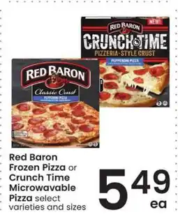 Albertsons Red Baron Frozen Pizza or Crunch Time Microwavable Pizza offer