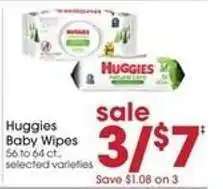 Giant Eagle Huggies Baby Wipes offer