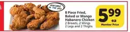 Albertsons 8 Piece Fried, Baked or Mango Habanero Chicken offer