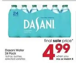 Giant Eagle Dasani Water 24 Pack offer