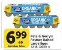 Albertsons Pete & Gerry's Pasture Raised Large Eggs offer