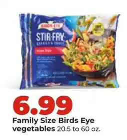 Hy-Vee Family Size Birds Eye Vegetables offer