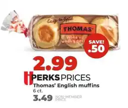 Hy-Vee Thomas' English Muffins offer