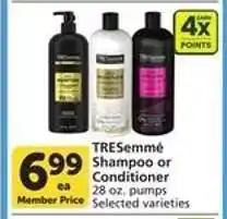 Albertsons Tresemme Shampoo or Conditioner offer