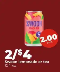 Hy-Vee Swoon lemonade or tea offer
