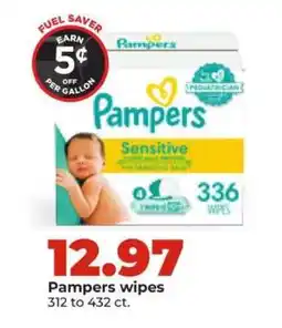 Hy-Vee Pampers Wipes offer