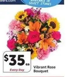 Albertsons Vibrant Rose Bouquet offer