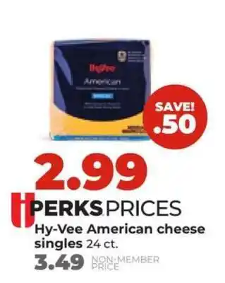 Hy-Vee Hy-Vee American cheese singles offer