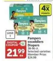 Albertsons Pampers Swaddlers Diapers offer