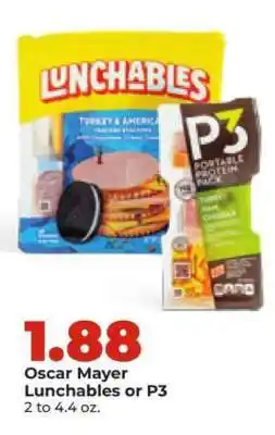 Hy-Vee Oscar Mayer Lunchables or P3 offer