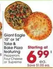 Giant Eagle Giant Eagle Take & Bake Pizza offer