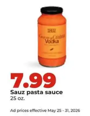 Hy-Vee Sauz Pasta Sauce offer