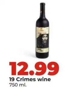 Hy-Vee 19 Crimes wine offer