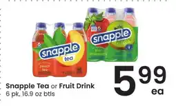 Albertsons Snapple Tea or Fruit Drink offer