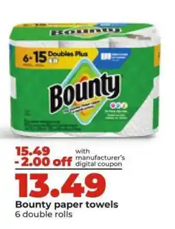 Hy-Vee Bounty Paper Towels offer
