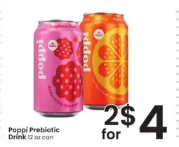 Albertsons Poppi Prebiotic Drink offer