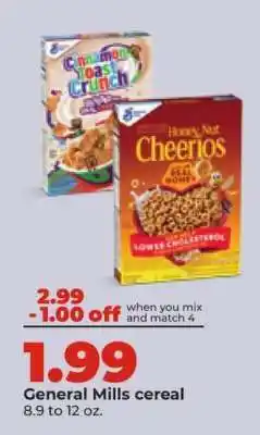 Hy-Vee General Mills Cereal offer