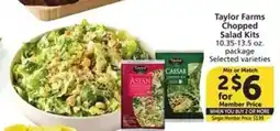 Albertsons Taylor Farms Chopped Salad Kits offer