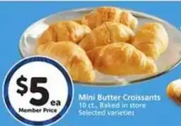 Albertsons Mini Butter Croissants offer