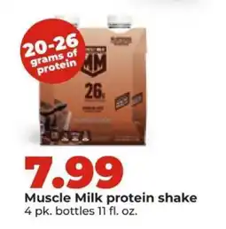Hy-Vee Muscle Milk Protein Shake offer